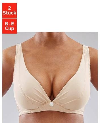 Petite fleur Beugel-bh voor een diep decolleté (Set van 2)