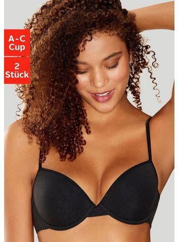 Petite fleur Bh met steuncups met beugel van katoen (Set van 2)