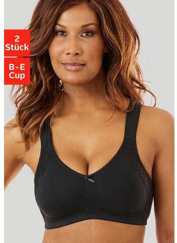 Petite fleur Soft-bh zonder beugels van katoen (Set van 2)