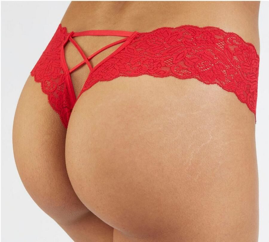 Petite fleur gold Hipster met open kruisje in voordelige dubbele verpakking met edele veters lingerie (Set van 2) - Foto 5