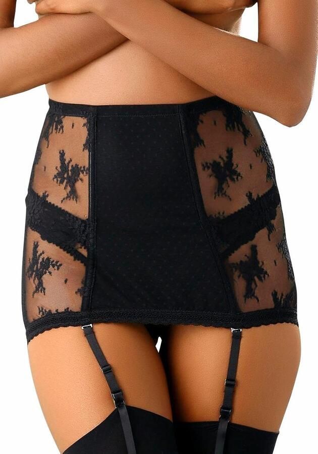 Petite fleur gold Jarretelgordeltje met transparante kant aan de zijkanten sexy lingerie verleidelijke onderkleding - Foto 3