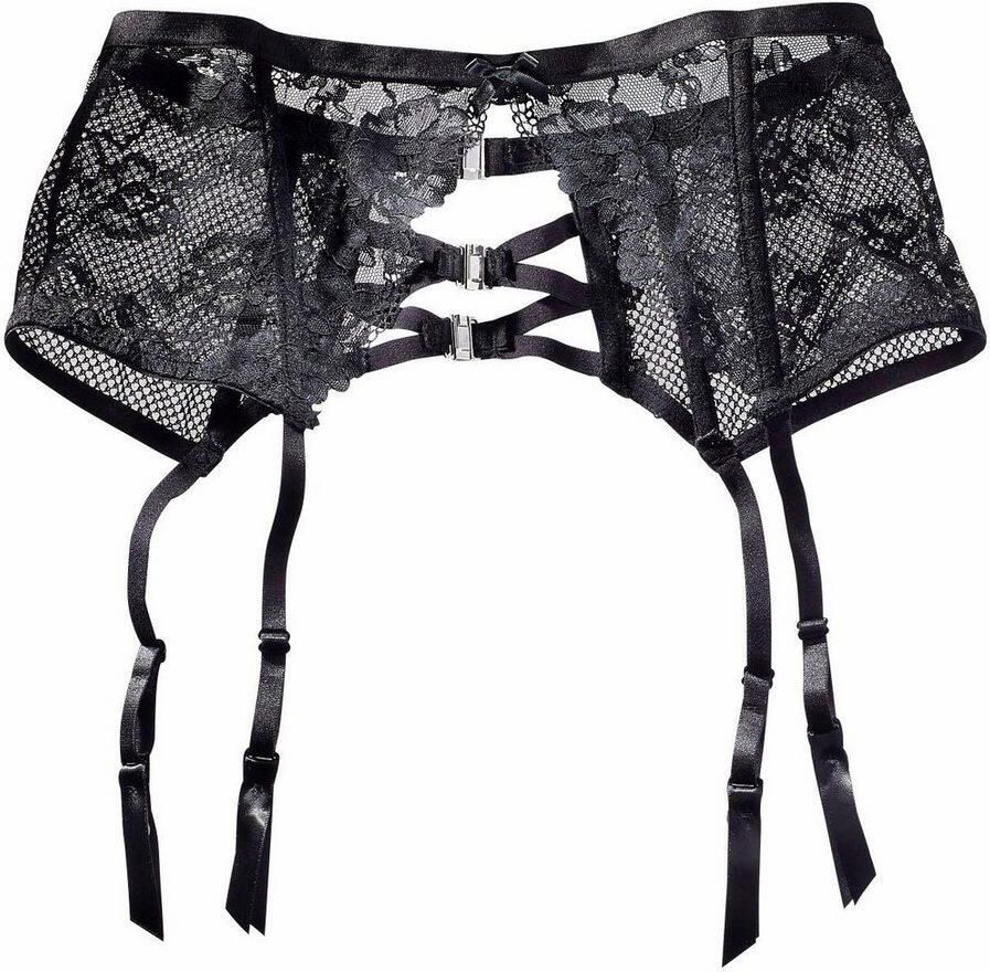 Petite fleur gold Jarretelgordeltje van transparante kant en netmateriaal sexy dessous