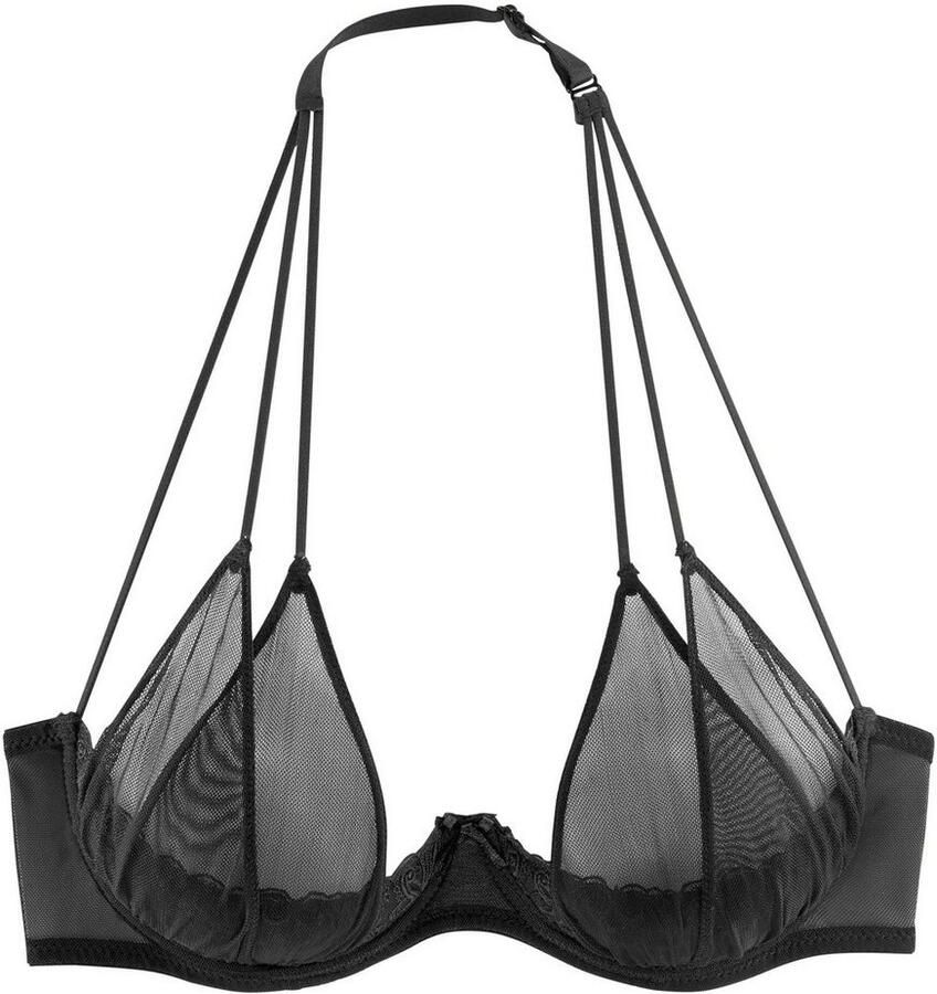 Petite fleur gold Kwart-bh met beugel en fijne nekbandjes sexy dessous