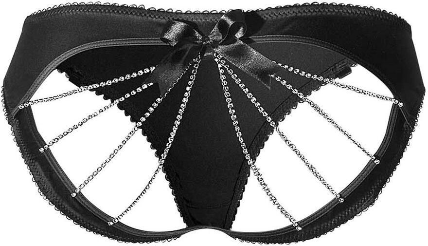 Petite fleur gold Slip-ouvert met strasketting op het zitvlak - Foto 5