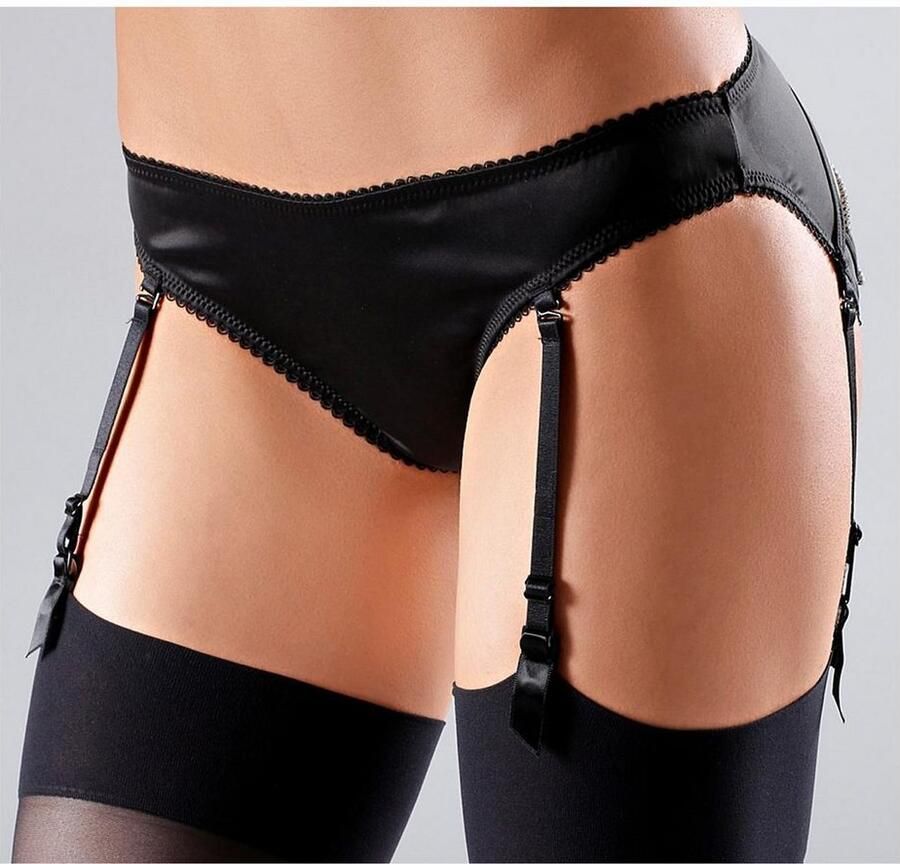 Petite fleur gold Slip-ouvert met strasketting op het zitvlak