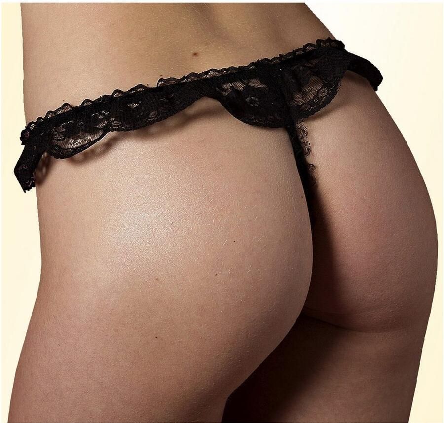 Petite fleur gold String met kant