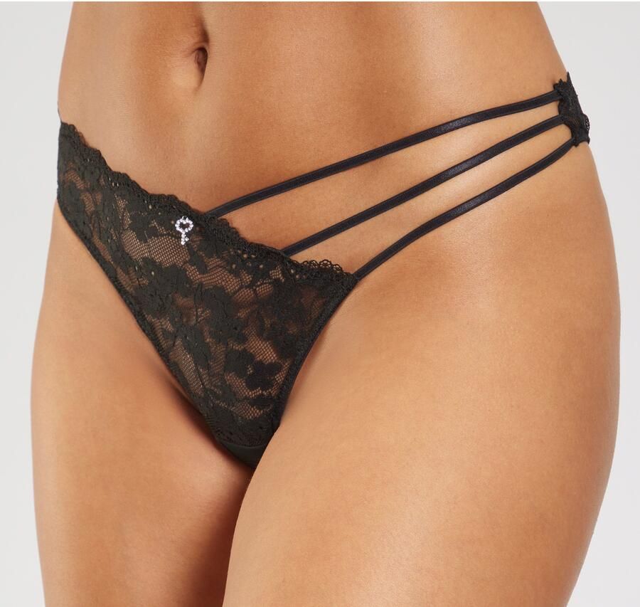 Petite fleur gold String-ouvert van filigraan kant met edele sierbanden lingerie - Foto 4