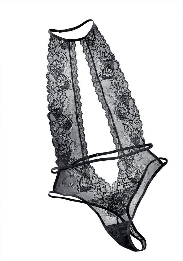 Petite fleur gold Stringbody met modieuze neckholder verleidelijke lingerie sexy lingerie - Foto 3