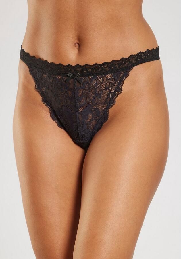 Petite fleur gold Tanga-ouvert rondom van bloemige kant lingerie - Foto 2