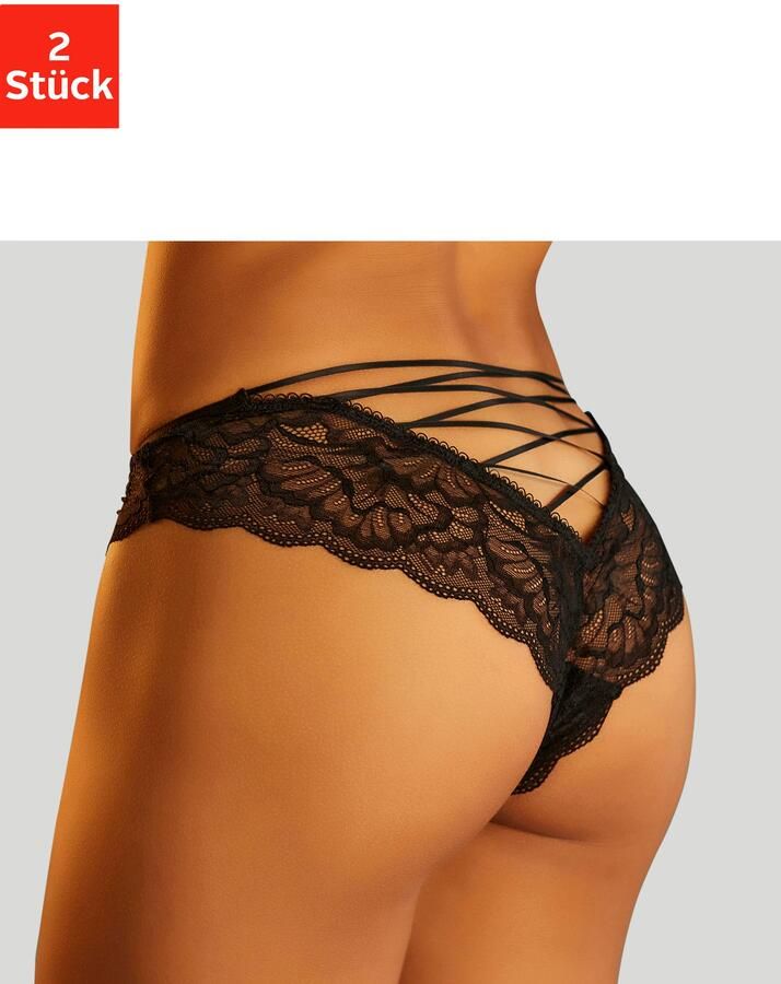 Petite fleur gold Tanga-ouvert Set: tanga van kant en ouvert van bandjes (set 2 stuks) - Foto 5