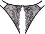 Petite fleur gold Slip-ouvert van transparante gebloemde kant - Thumbnail 1