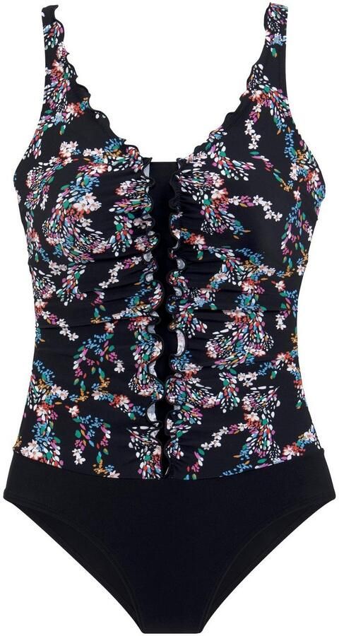 Petite fleur Badpak met shaping-inzet met onderborst-elastiek met geïntegreerde softcups - Foto 4