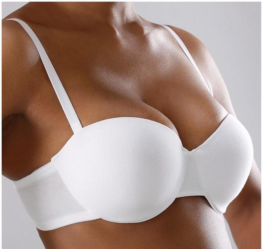 Petite fleur Beugel-bh met afneembare bretels van katoen (Set van 2)