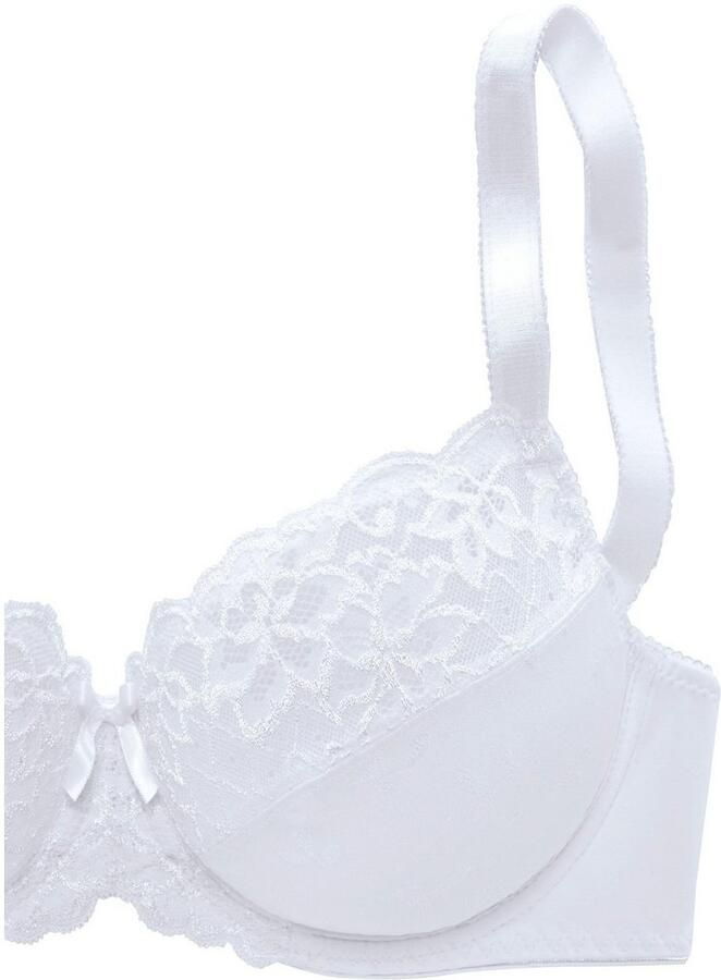 Petite fleur Beugel-bh met elastische kant dessous (Set van 2) - Foto 2