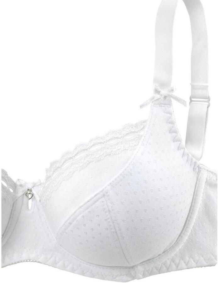 Petite fleur Beugel-bh van katoen-jacquard in dirndl-model dessous (Set van 2) - Foto 3