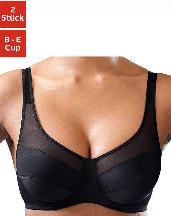 Petite fleur Beugel-bh van microtouch-materiaal (Set van 2) - Foto 5