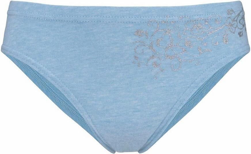 Petite fleur Bikinibroekje mooie basic voor elke dag met gebloemde glitterprint (set 4 stuks)