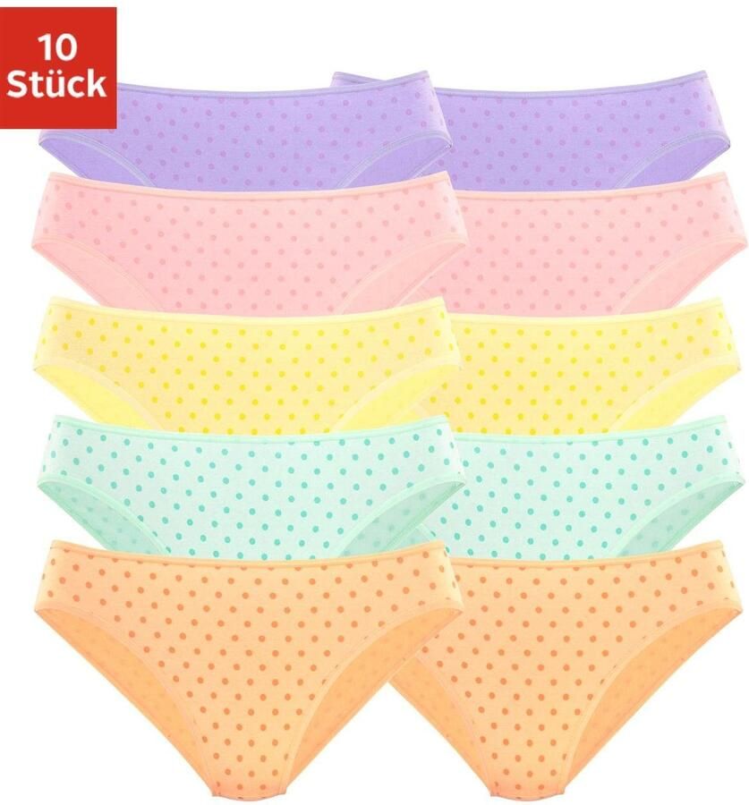 Petite fleur Bikinibroekje van elastisch katoen (set 10 stuks 10 stuks) - Foto 5