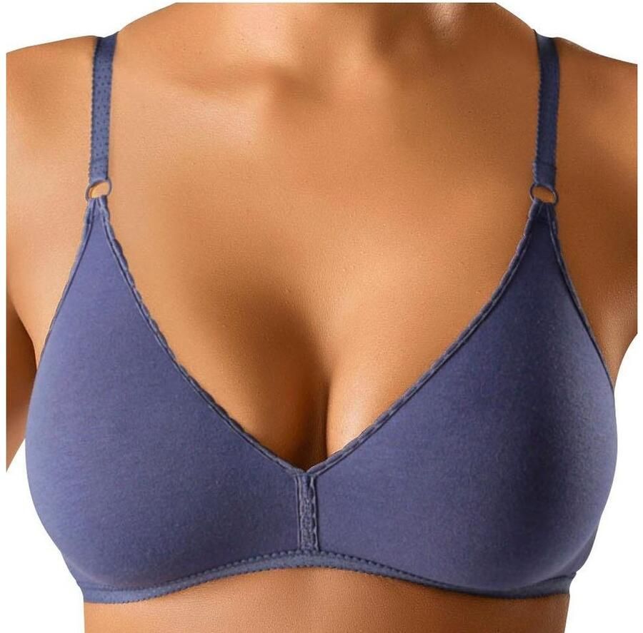 Petite fleur Bralette-bh zonder beugel van aangenaam zachte katoenkwaliteit basic (Set van 2) - Foto 2