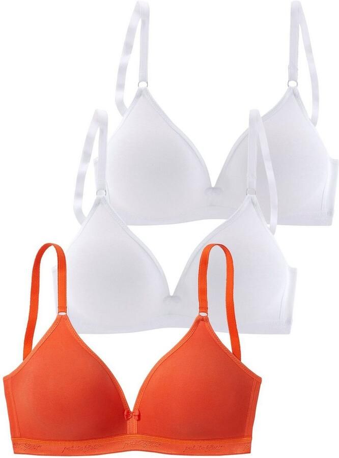 Petite fleur Bralette-bh zonder beugels driehoeksvorm (Set van 3) - Foto 5