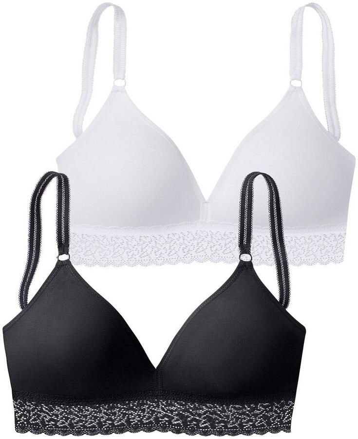 Petite fleur Bralette-bh zonder beugels in een attractieve verpakking met 2 stuks (Set van 2) - Foto 3