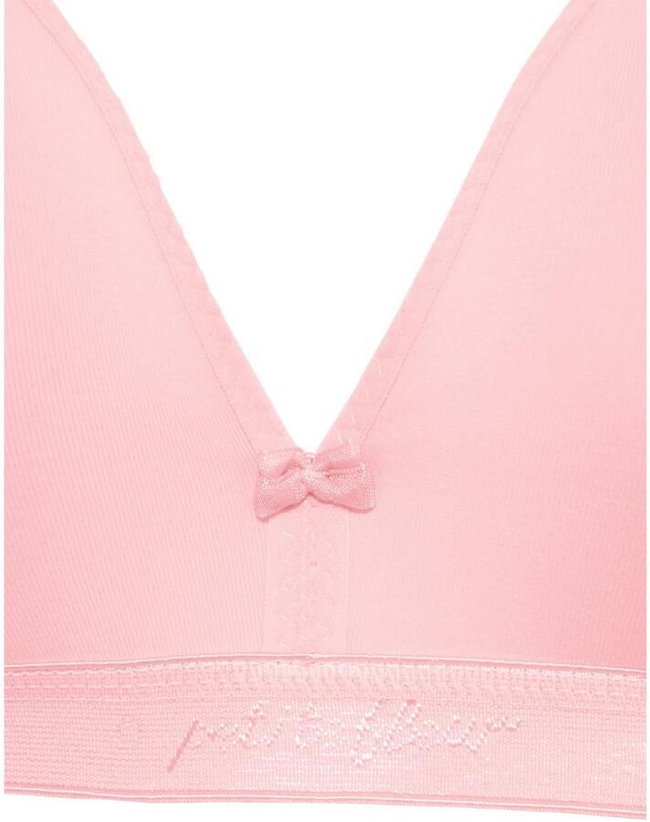 Petite fleur Bralette-bh zonder beugels in een driehoekige vorm gemaakt van katoen(Set van 3) - Foto 2