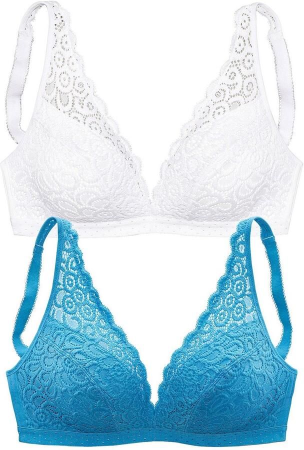 Petite fleur Bralette-bh zonder beugels van kant dessous (Set van 2) - Foto 4