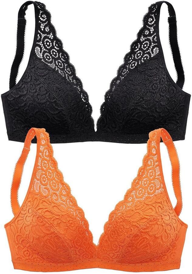 Petite fleur Bralette-bh zonder beugels van kant dessous (Set van 2) - Foto 5