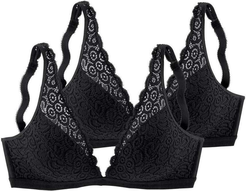 Petite fleur Bralette-bh zonder beugels van kant dessous (Set van 2) - Foto 3