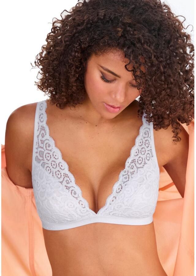 Petite fleur Bralette-bh zonder beugels van kant dessous (Set van 2)