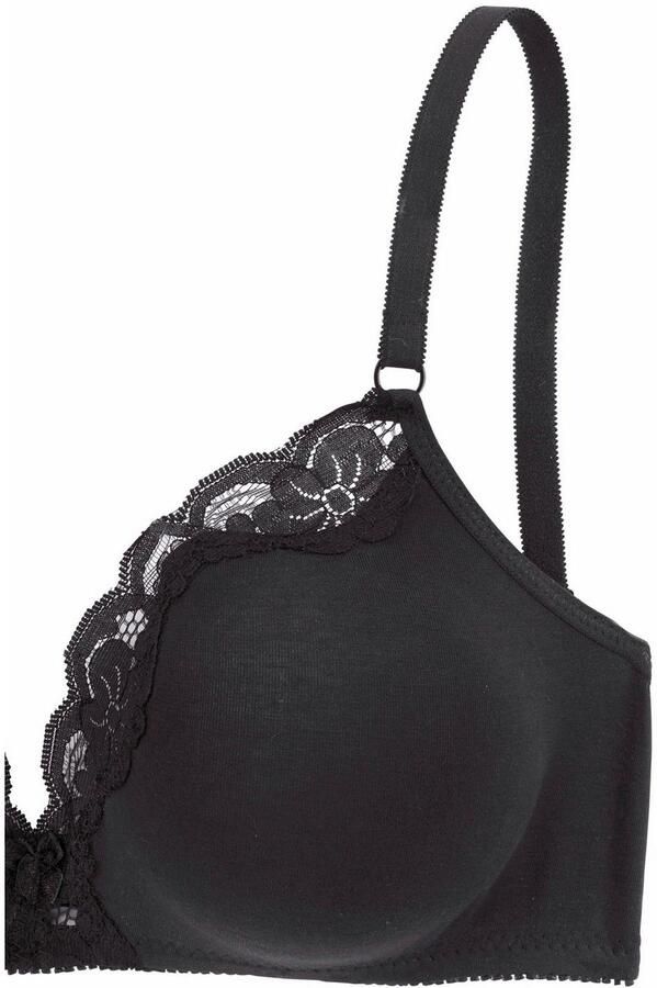 Petite fleur Bralette-bh zonder beugels van katoen met kant (Set van 2) - Foto 4