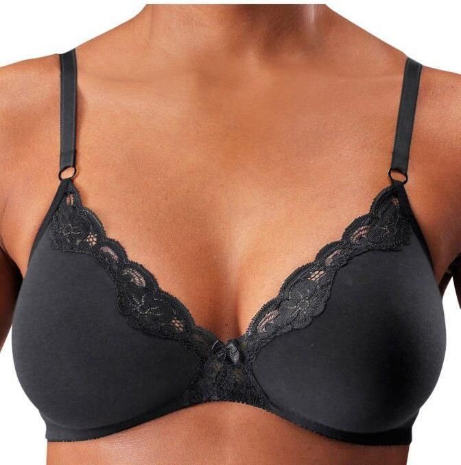 Petite fleur Bralette-bh zonder beugels van katoen met kant (Set van 2) - Foto 5