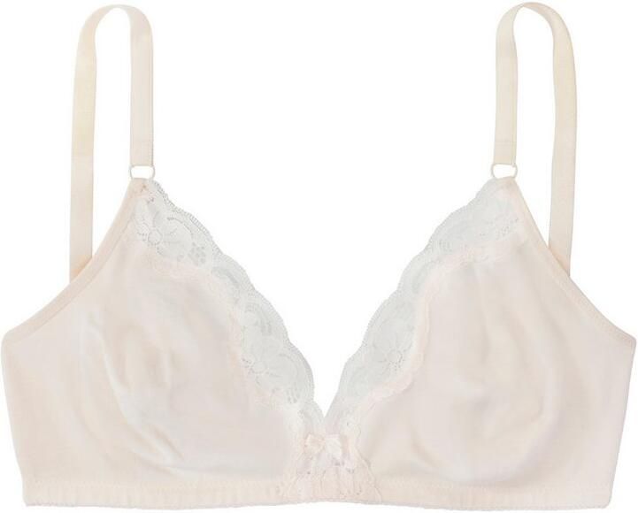 Petite fleur Bralette-bh zonder beugels van katoen met kant (Set van 2) - Foto 4