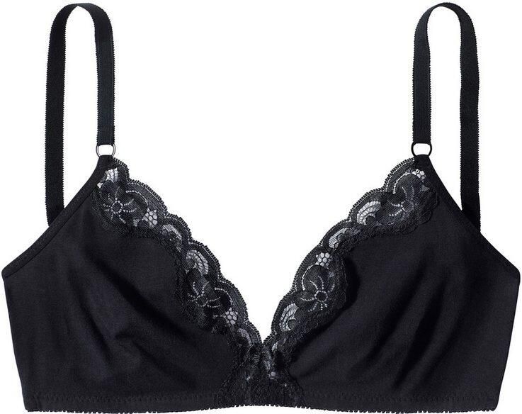 Petite fleur Bralette-bh zonder beugels van katoen met kant (Set van 2) - Foto 6