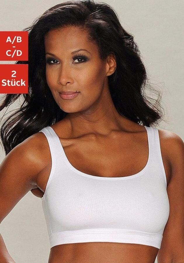 Petite fleur Bustier Cup A B-C D in elastische katoenen stof (Set van 2) - Foto 2