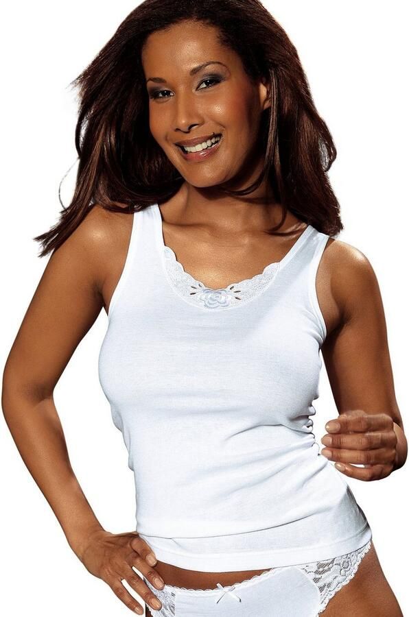 Petite fleur Hemd van pure katoen tanktop onderhemd (6 stuks Set van 6)