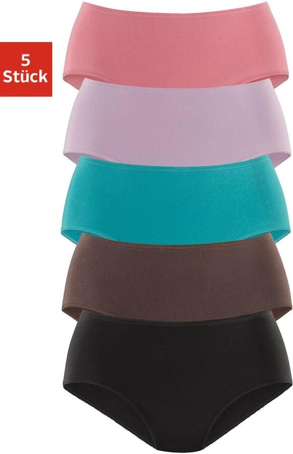 Petite fleur Heupslip van elastisch katoen (5 stuks Set van 5) - Foto 4