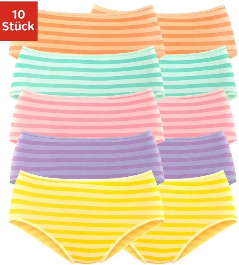 Petite fleur Heupslip van elastisch katoen (set 10 stuks 10 stuks) - Foto 4