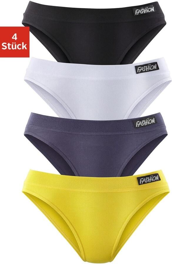 Petite fleur Jazz-hipsters van elastisch katoen (4 stuks Set van 4) - Foto 4