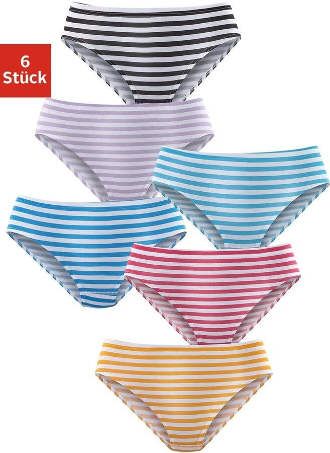 Petite fleur Jazz-hipsters van puur katoen (Set van 6) - Foto 4