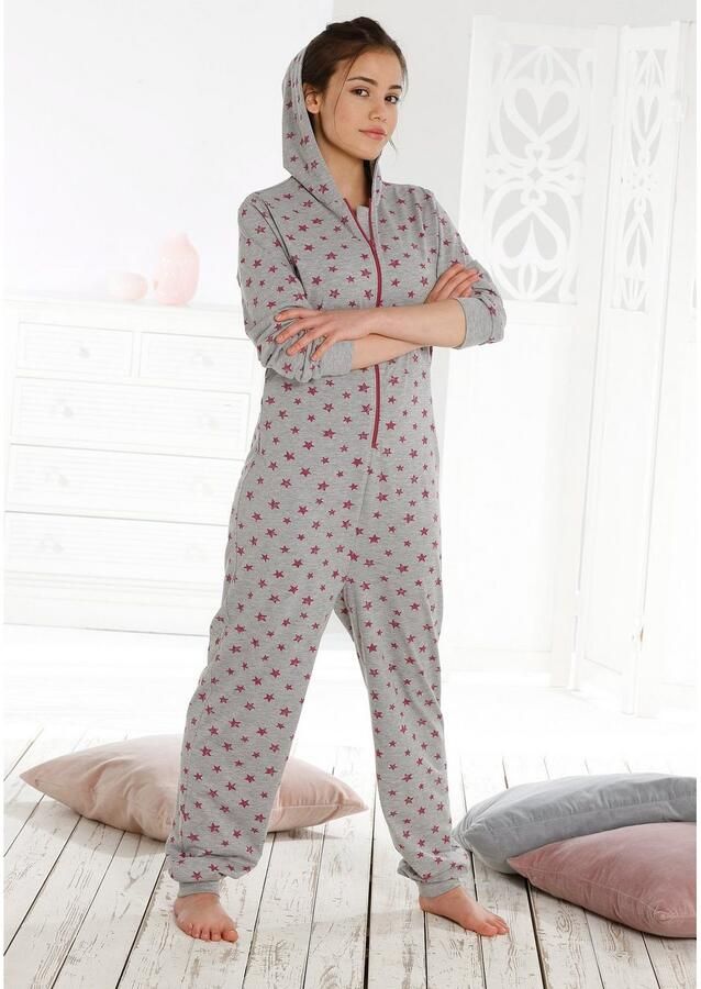 Petite fleur Jumpsuit leuke modellerende body voor het relaxen all-over gedessineerd