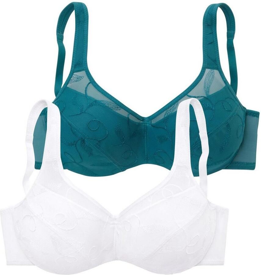 Petite fleur Minimizer-bh met beugel en mooi borduursel (Set van 2) - Foto 2