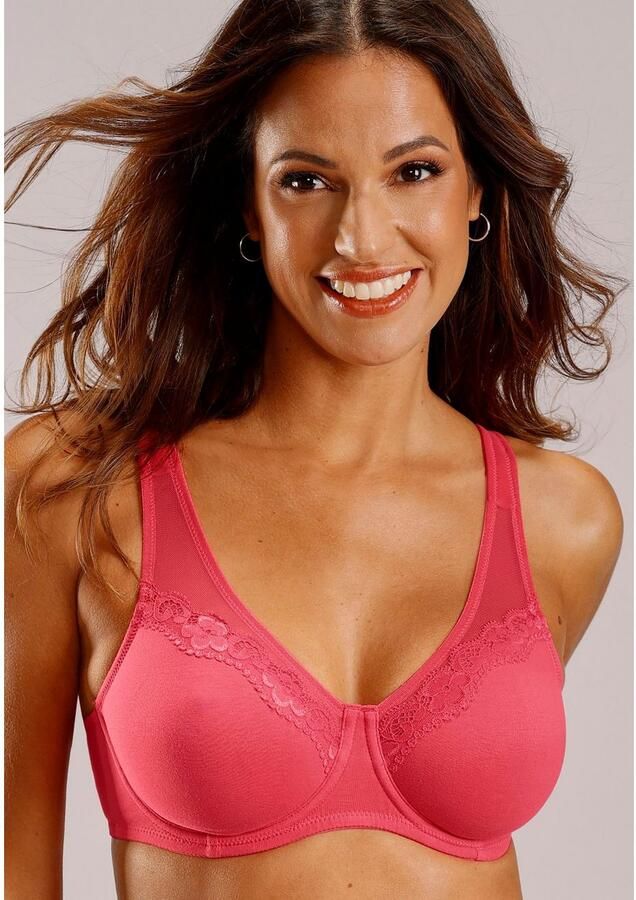 Petite fleur Minimizer-bh met naadloos voorgevormde cups van katoen (Set van 2) - Foto 4