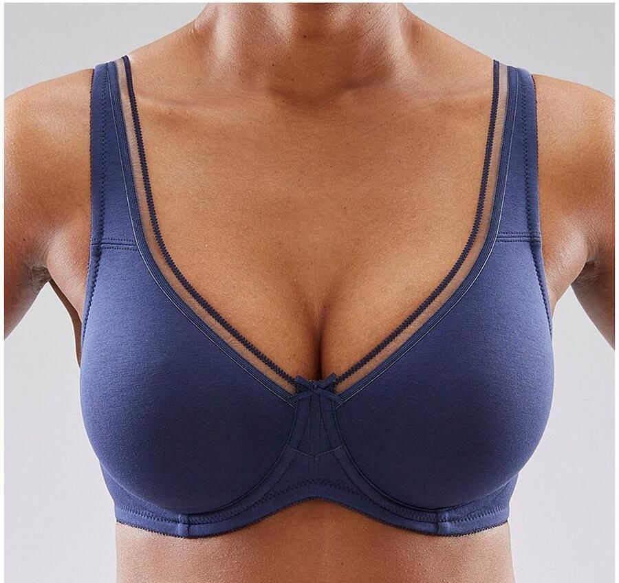 Petite fleur Minimizer-bh van katoen met naadloze cups basic lingerie (Set van 2) - Foto 2