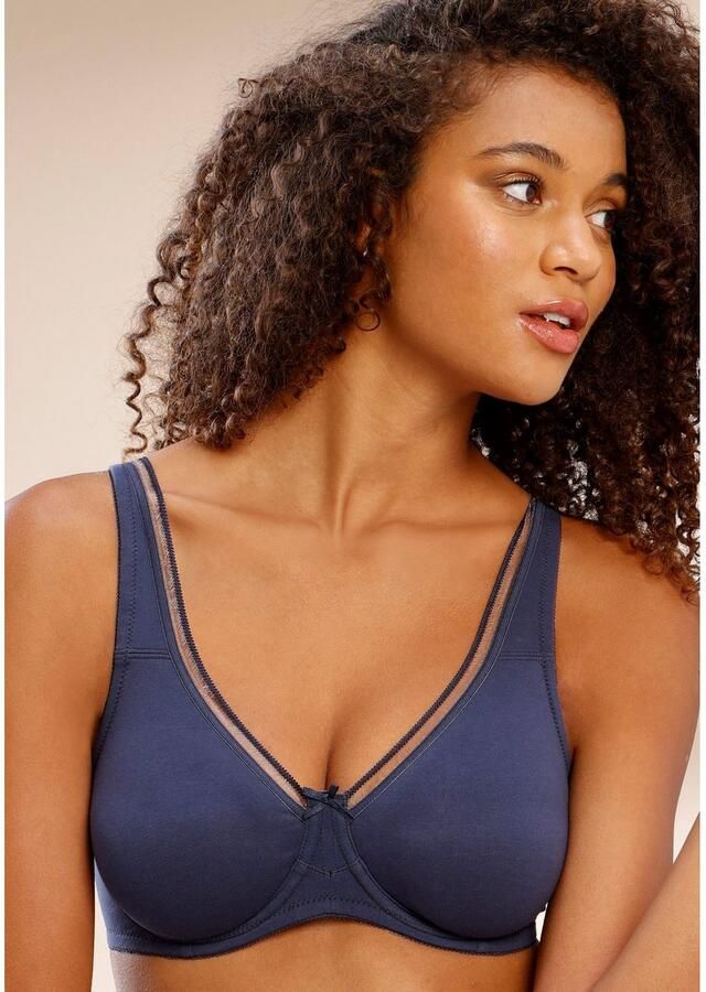 Petite fleur Minimizer-bh van katoen met naadloze cups basic lingerie (Set van 2) - Foto 3