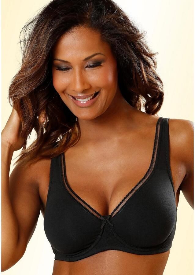 Petite fleur Minimizer-bh van katoen met naadloze cups basic lingerie (Set van 2) - Foto 6