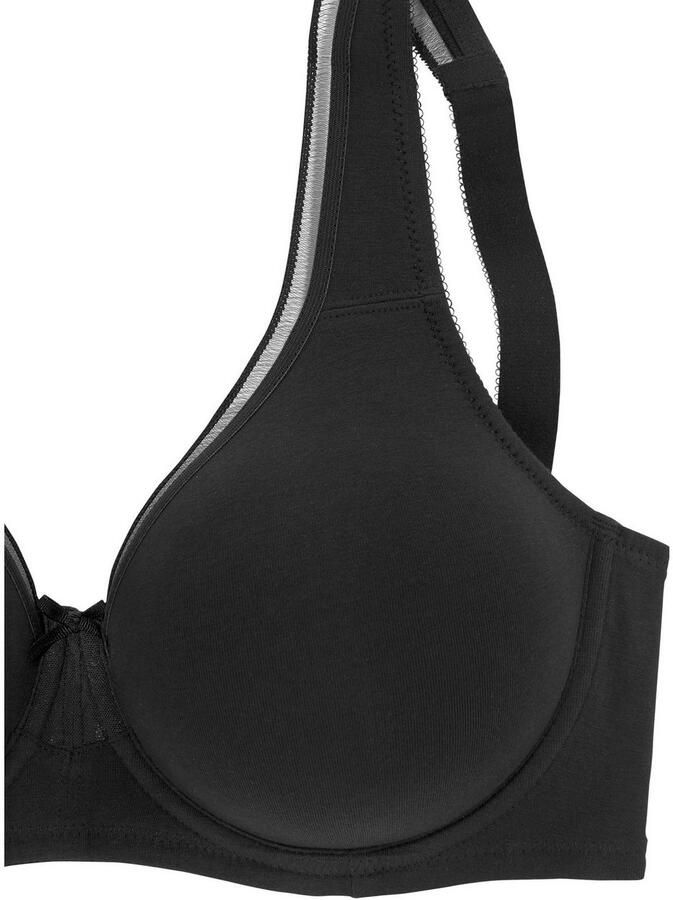 Petite fleur Minimizer-bh van katoen met naadloze cups basic lingerie (Set van 2) - Foto 4