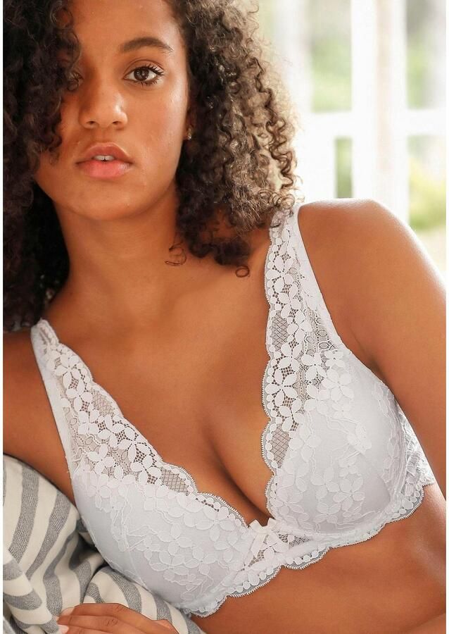 Petite fleur Push-up-bh in high apex-belijning dessous (Set van 2) - Foto 5