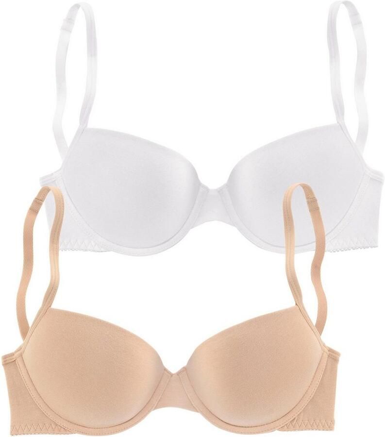 Petite fleur Push-up-bh met beugel met uitneembare vullingen (Set van 2) - Foto 9