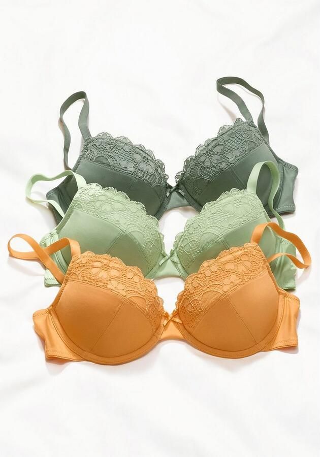 Petite fleur Push-up-bh push-up-bh met beugel in aantrekkelijke multipack lingerie (3-delig Set van 3) - Foto 6